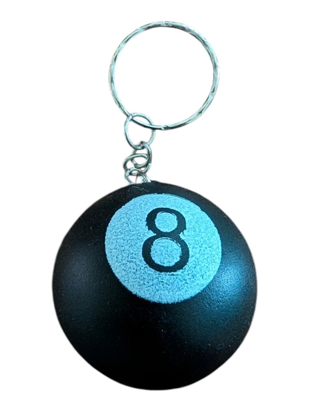 Mini Rubber 8-Ball Keychain!